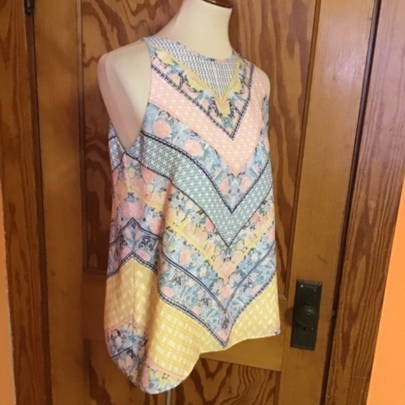 3 for 20 $ bundle Anthropologie pastel chevron dressy tank top - Picture 6 of 8